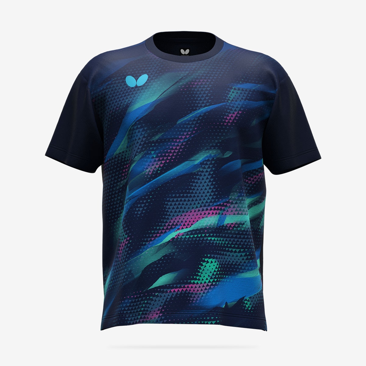 Butterfly Adross Table Tennis T-Shirt - Navy - Front